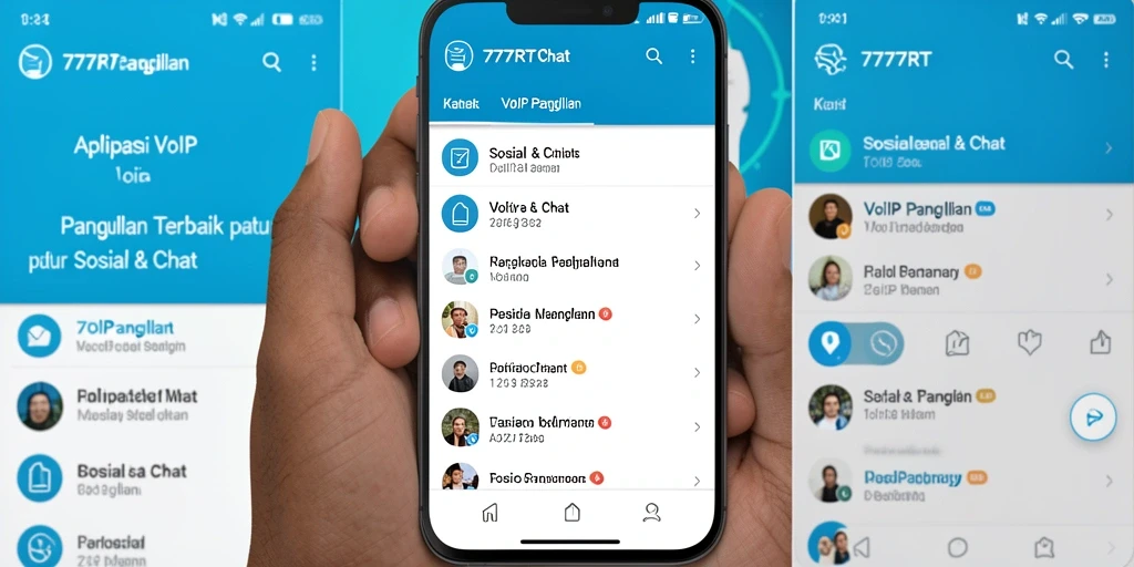Antarmuka user-friendly 777RT yang mendukung VoIP Panggilan.