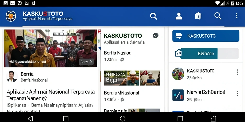 Tampilan antarmuka KASKUSTOTO yang sederhana dan informatif.