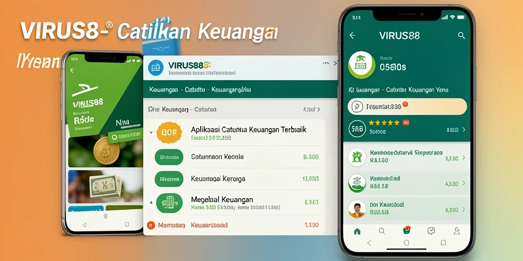 Tampilan antarmuka aplikasi Catatan Keuangan VIRUS88 yang intuitif dan informatif.